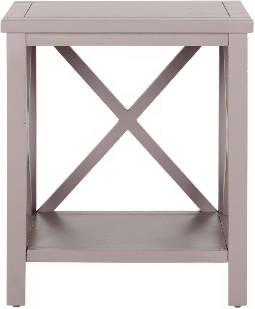 CandenceCross Back End Table - Grey - Safavieh.