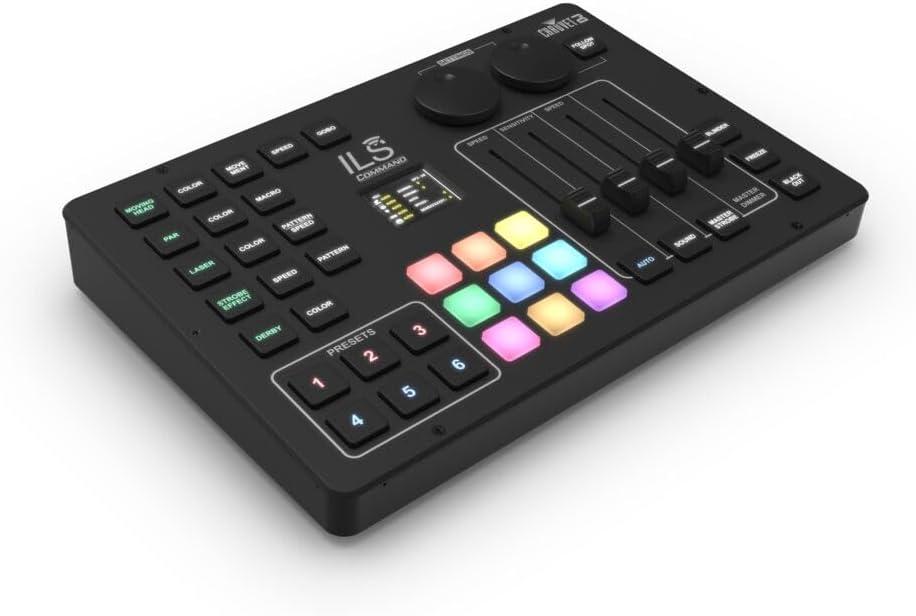 ILS Command Black Wireless Lighting Controller with Backlit Buttons