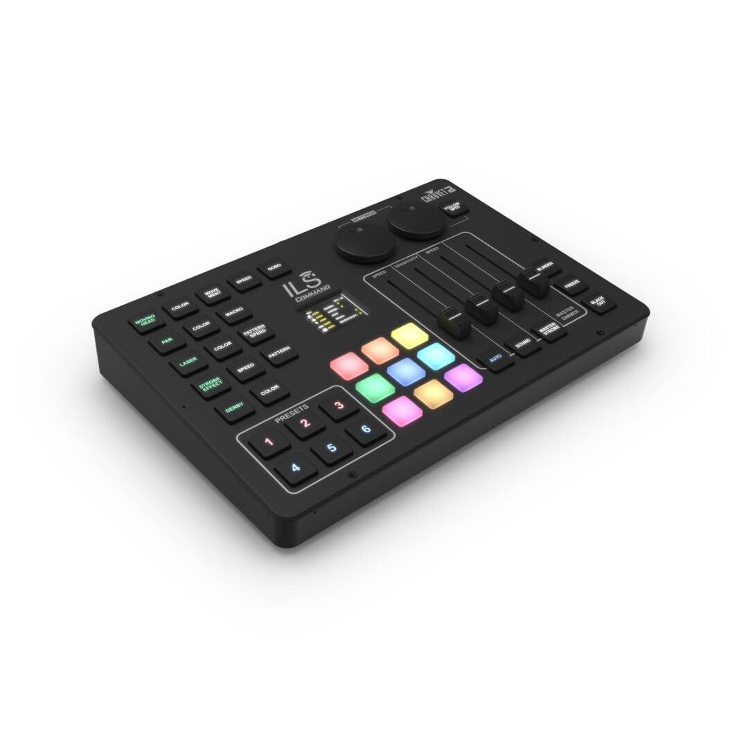 ILS Command Black Wireless Lighting Controller with Backlit Buttons