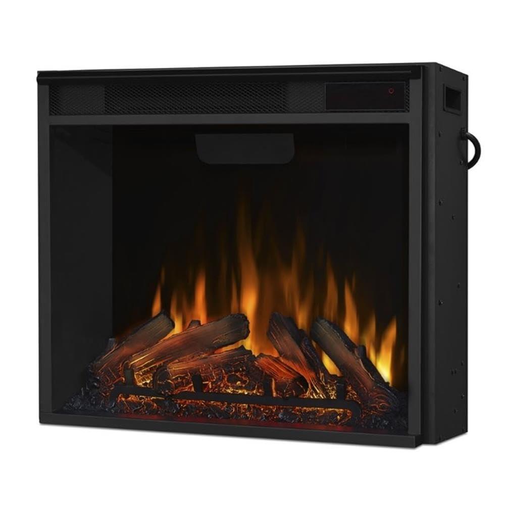 Bowery Hill Contemporary Solid Wood Electric Fireplace in Espresso