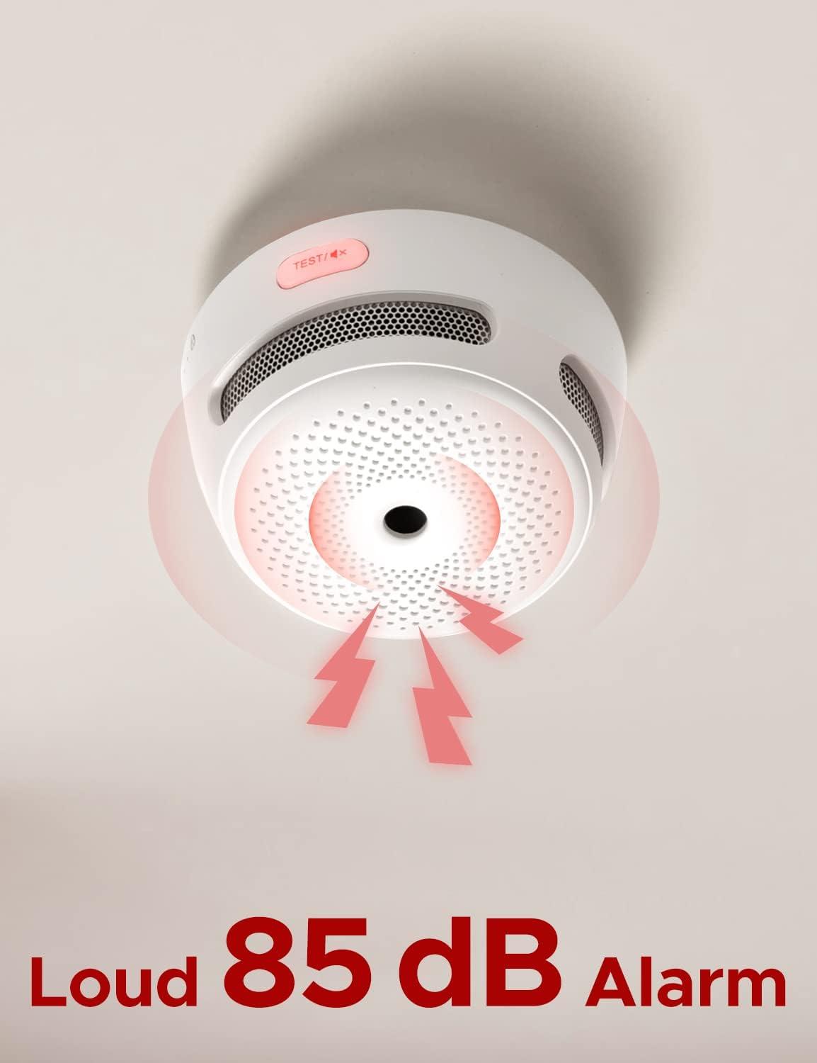 X-Sense Wi-Fi Smart Smoke Detector Fire Alarm with Replaceable Battery, Real-Time App Notifications, XS01-WX, 1-Pack