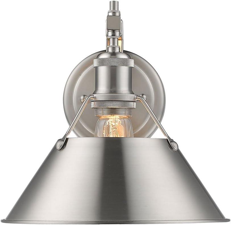 Golden Lighting Orwell 1-Light Wall Sconce in Pewter