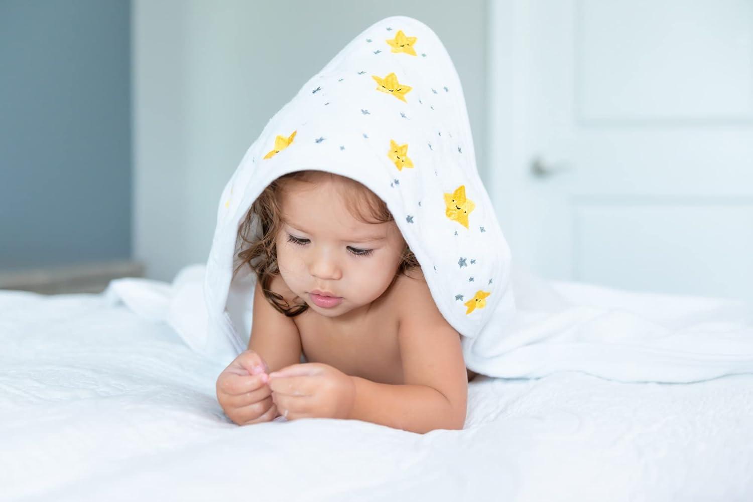 Primo Passi Terry Hooded Towel With Apron - White | Hooded Towels | Baby Towels