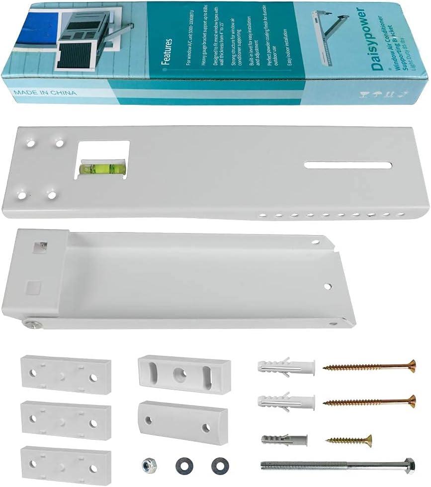 Window AC Bracket,Window Air Conditioner Support Bracket Light Duty,Sturdy Structure AC Unit Bracket,Up to 85lbs, 5,000~12,000BTU(S)