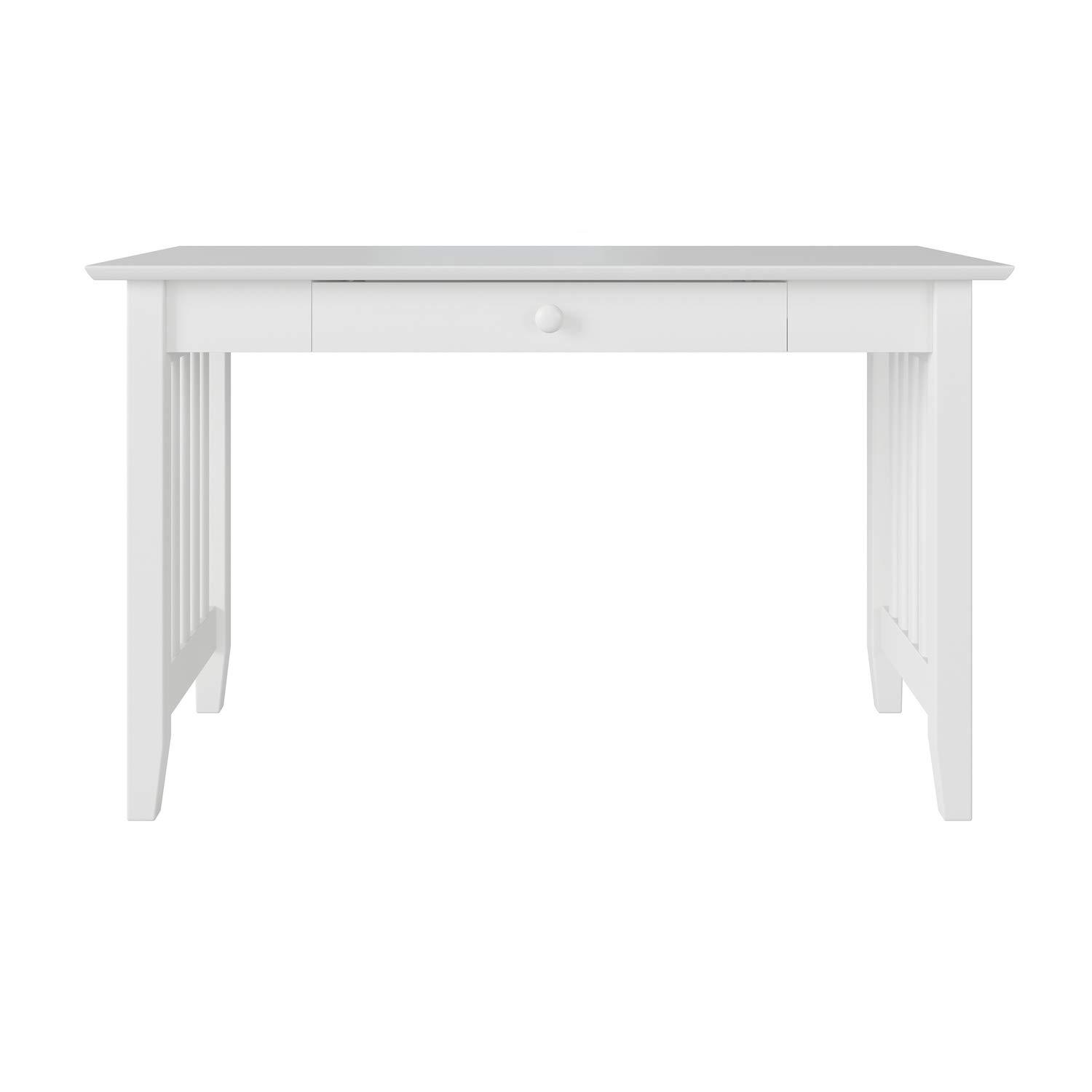AFI Furnishings Mission Desk with Drawer and Charger White