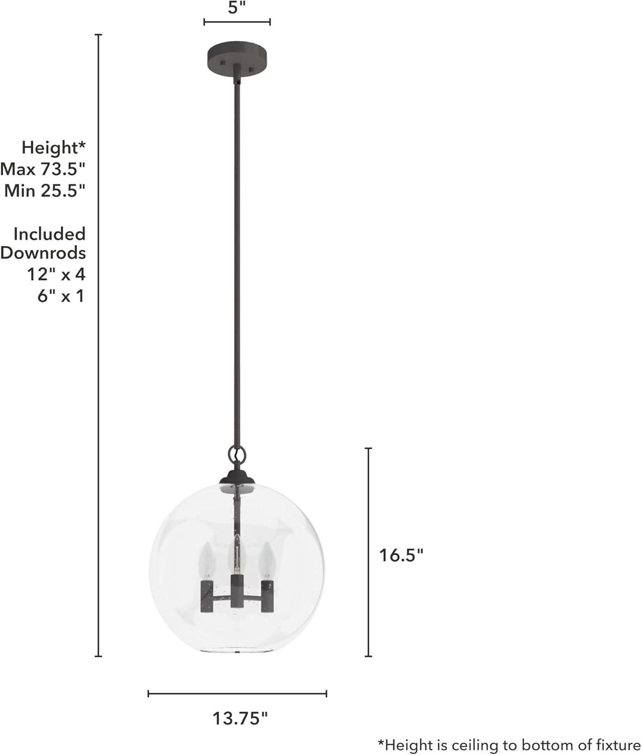 High Oaks 3 Light Globe Pendant