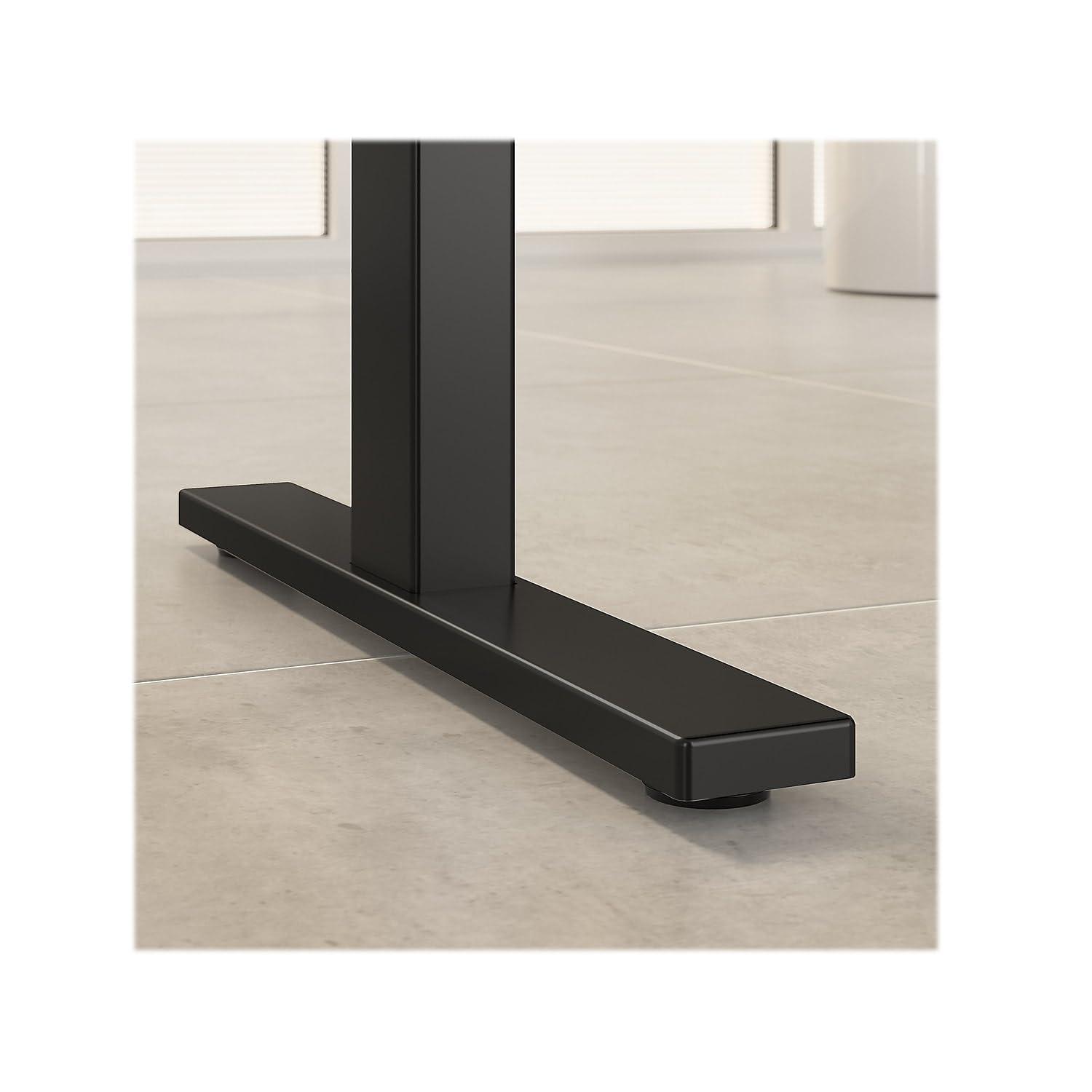 Bush Business Furniture Office 500 72W Height Adjustable Standing Desk with Storage and Bookcase