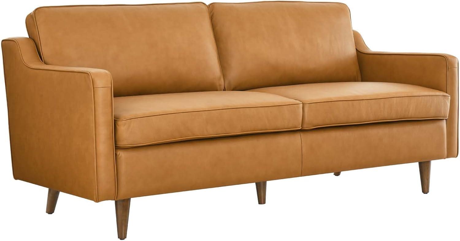 Impart Genuine Leather Sofa Tan