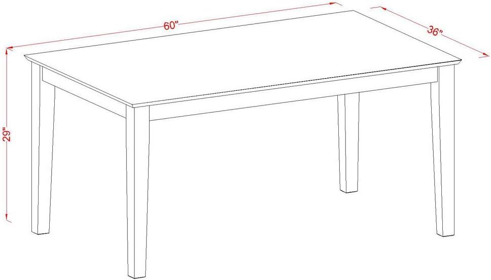 Linen White Rectangular Solid Wood Extendable Dining Table