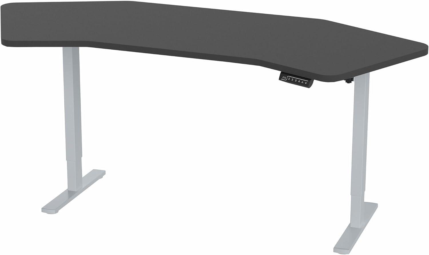 Vivo VIVO Corner Electric 71" x 24" Desk, Wing-Shaped Table Top