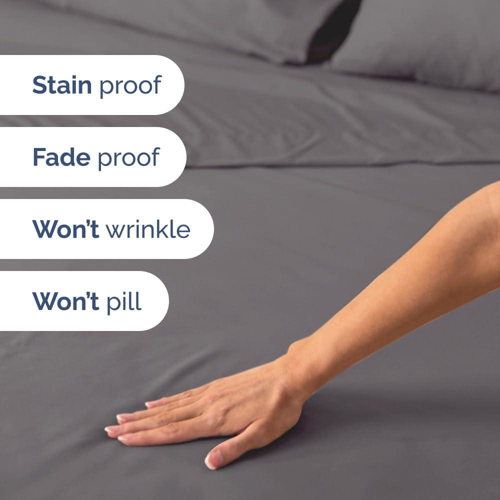 CGK Linens 6 Piece Extra Deep Pocket Ultra Soft & Cooling Sheet Set