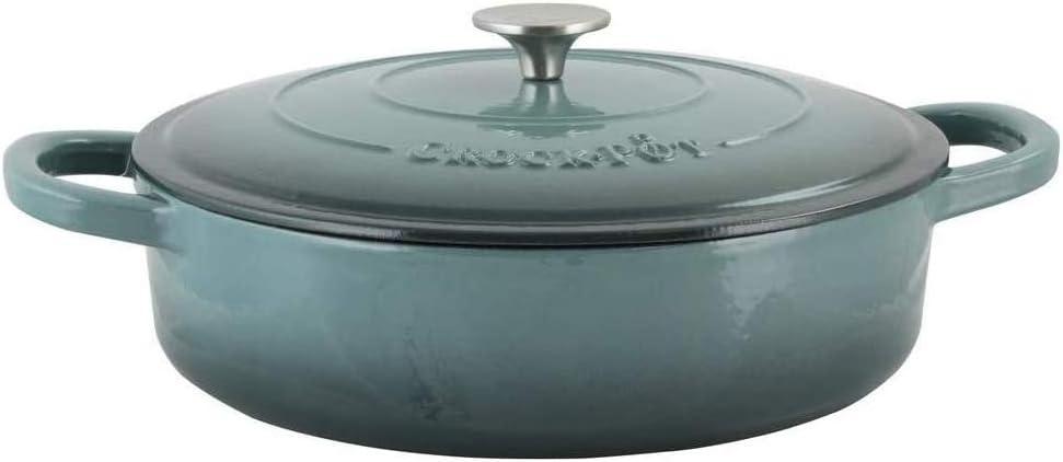 Crock-pot Crock-pot Artisan 5 qt. Non-Stick Cast Iron Round Braiser with Lid