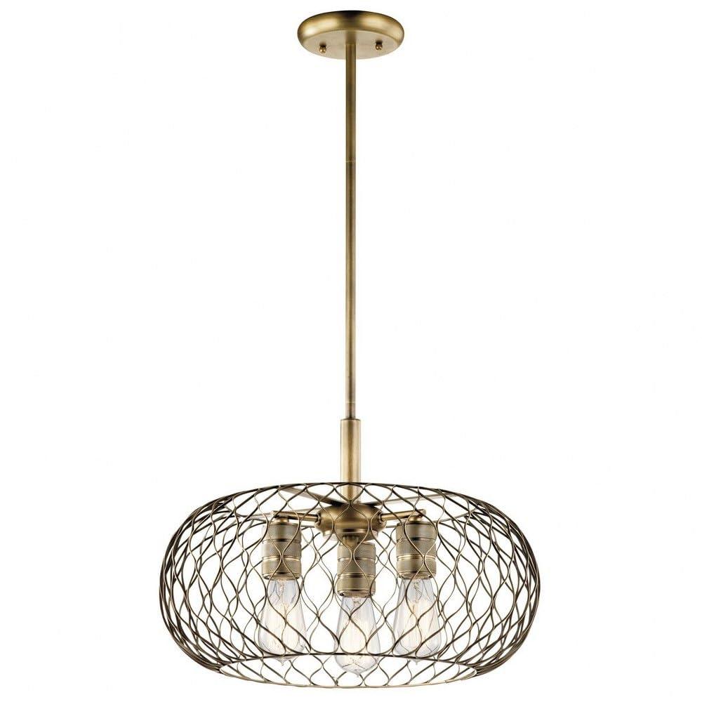 Kichler Lighting Devin 3 - Light Pendant in  Natural Brass