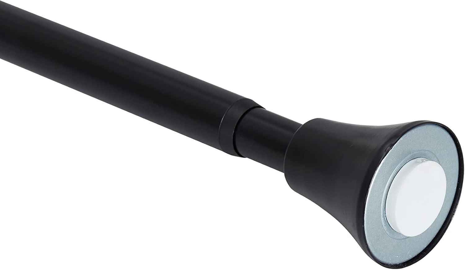 Indecor Home 2.5'' Straight Tension Shower Curtain Rod & Hook Set