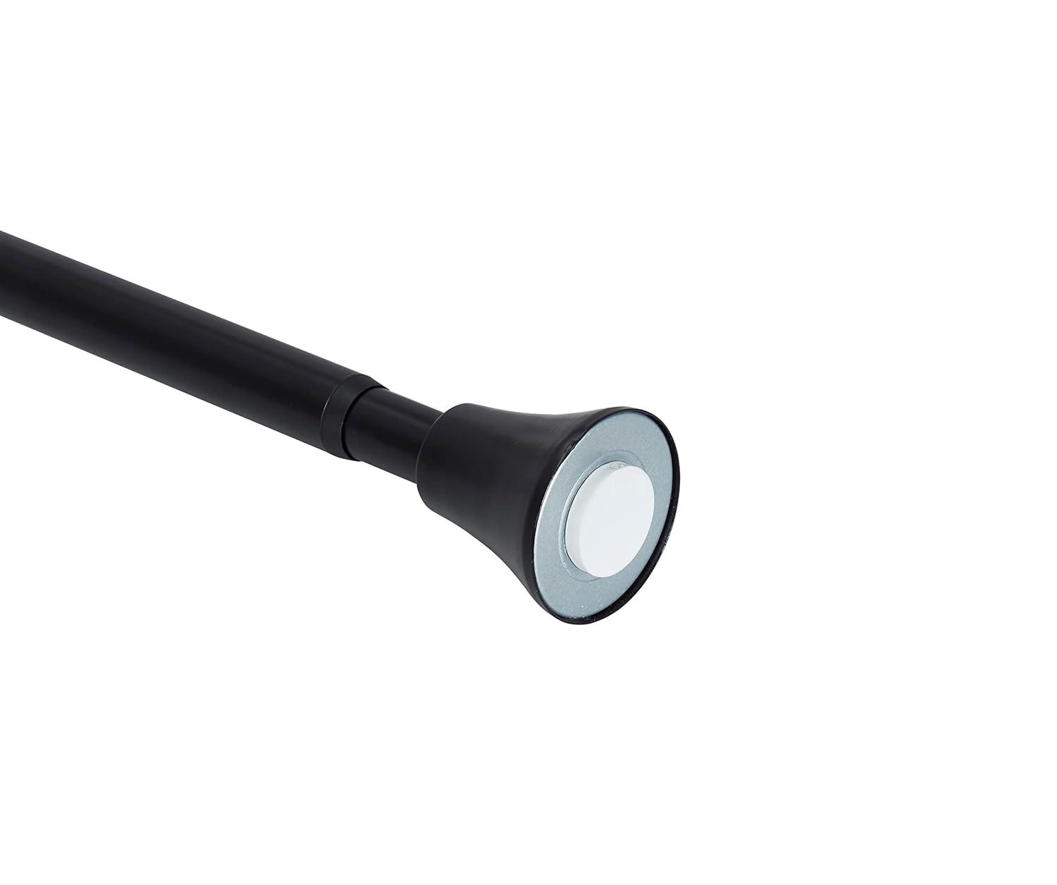 2.5'' Straight Tension Shower Curtain Rod & Hook Set