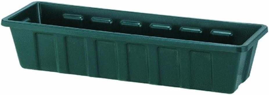 Novelty Poly-Pro Plastic Indoor/Outdoor Liner/Planter Flower Box, Green, 24 inch