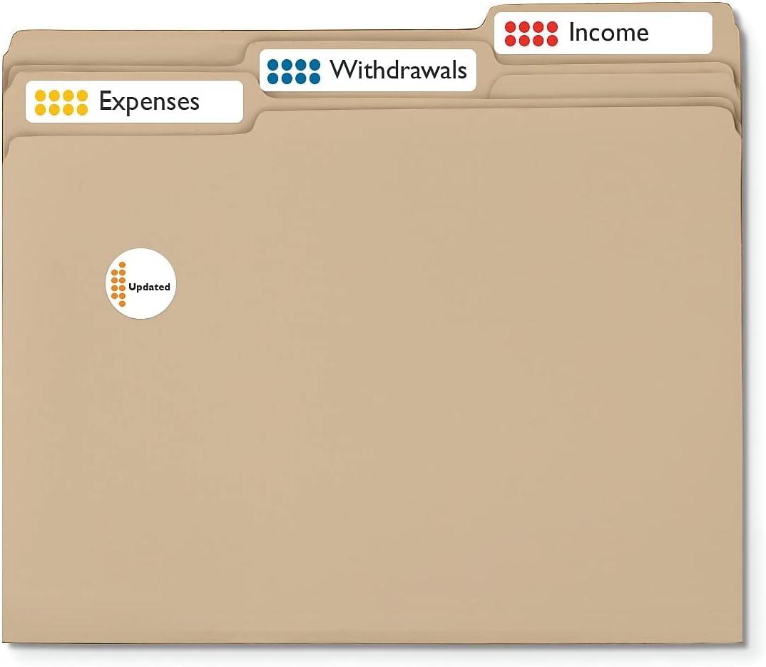 Avery Mini-Sheets File Folder Labels, 2/3" x 3-7/16", 300ct (2181)