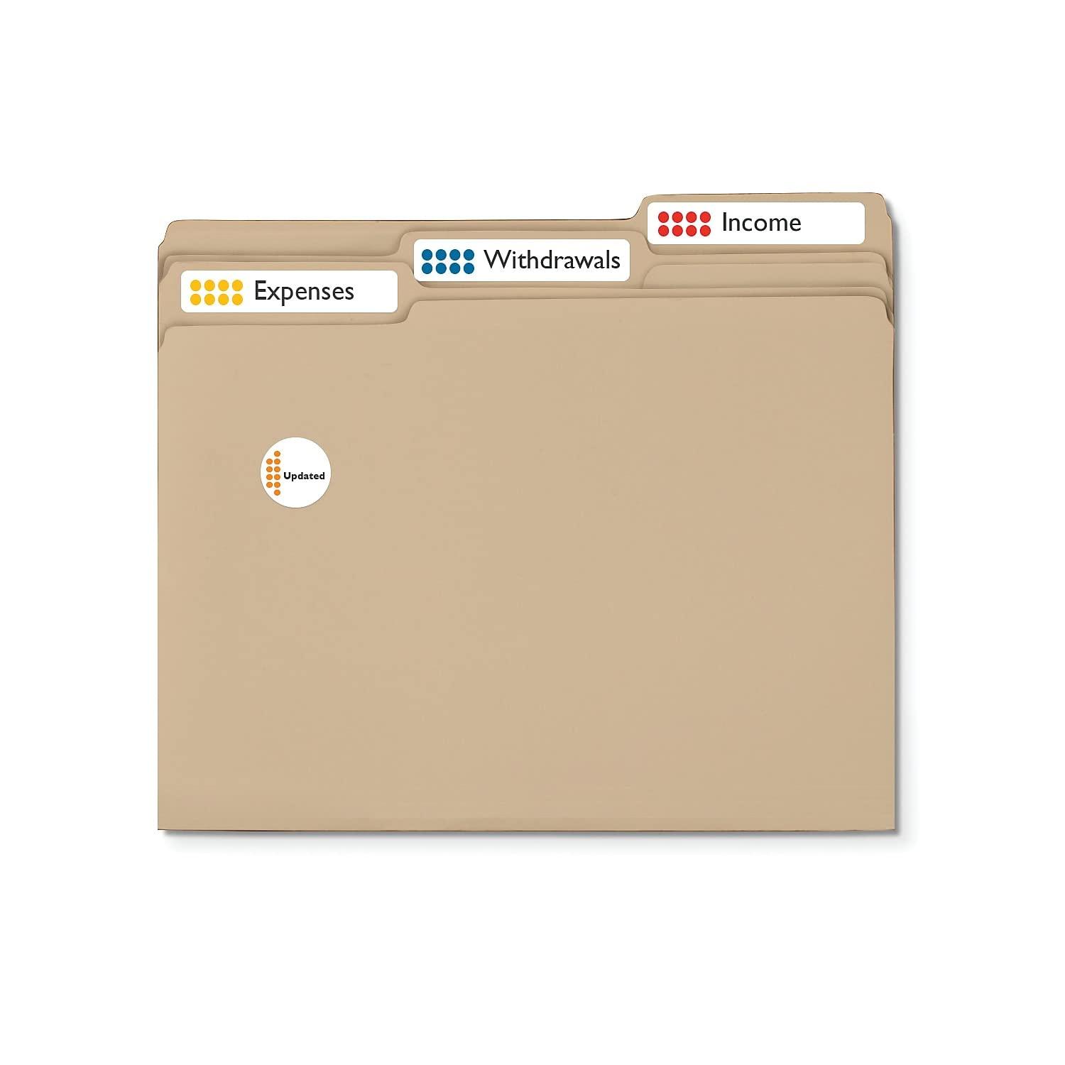 Avery Mini-Sheets File Folder Labels, 2/3" x 3-7/16", 300ct (2181)