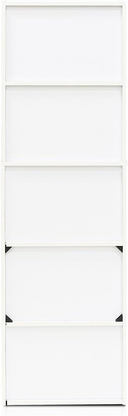 Furinno 5 Cube Reversible Storage Bookcase Open Shelf Organzier Horizontal Vertical,Pink