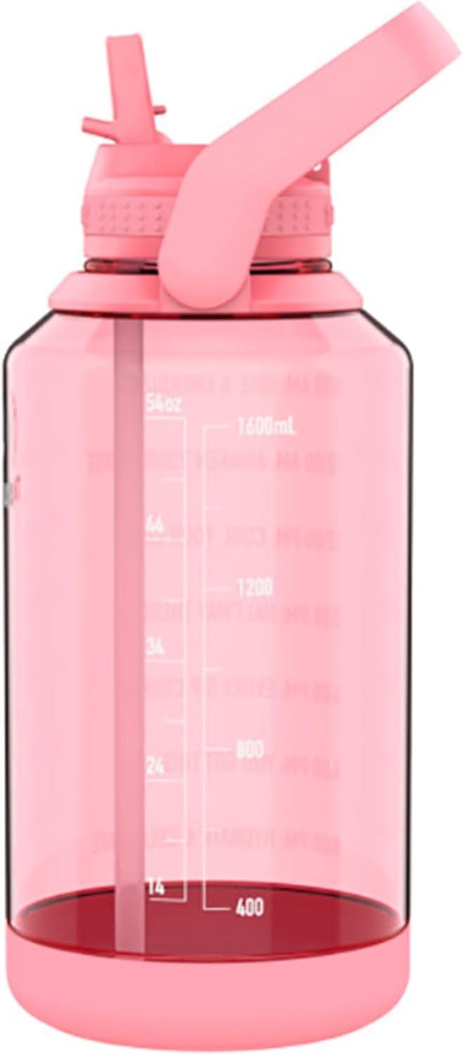 Takeya 64oz Tritan Motivational Water Bottle with Straw Lid - Pink