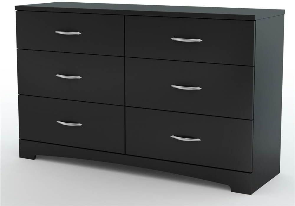 South Shore Step One, Contemporary Dresser,  Black