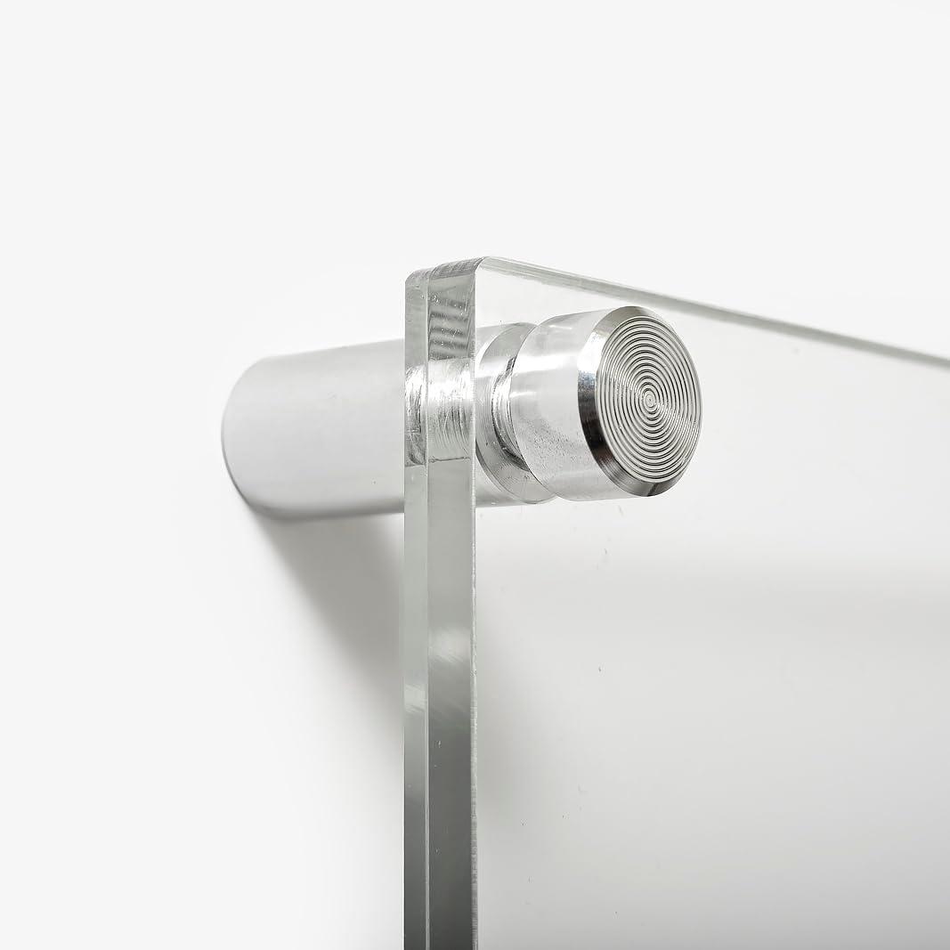 Wexel Art 1-Inch Standard Wall Mounts Grade Acrylic Floating Frames, Silver (Pack Of 4)