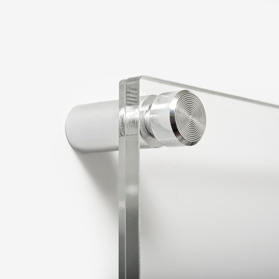 Wexel Art 1-Inch Standard Wall Mounts Grade Acrylic Floating Frames, Silver (Pack Of 4)