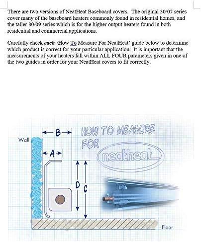 80/09 Tall Series 4 ft. Hot Water Hot Water Baseboard Cover (Not for Electric Baseboard)