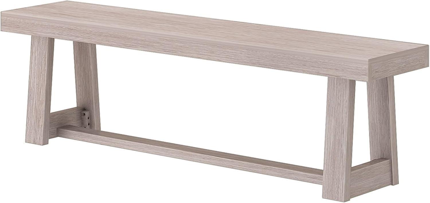Plank+Beam  60" Classic Solid Wood Dining Bench, Bench for Dining Table