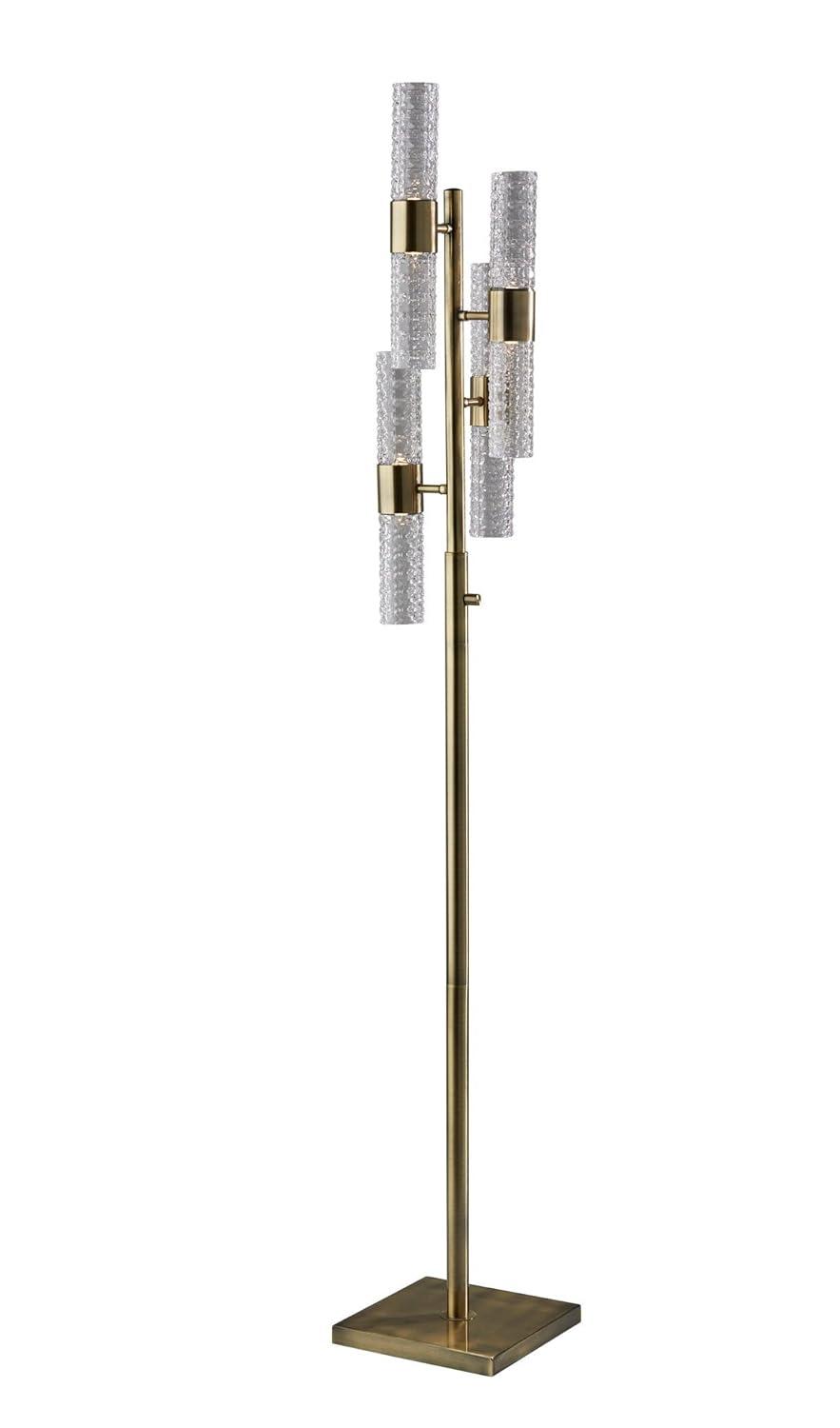 Tuberose Metal Multi-light LED Floor Lamp (65")