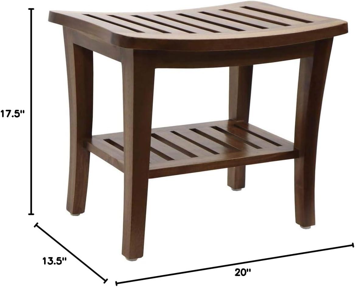 Redmon Teak Collection Bench, 20 x 13.5 x 17.5 Height (5323)