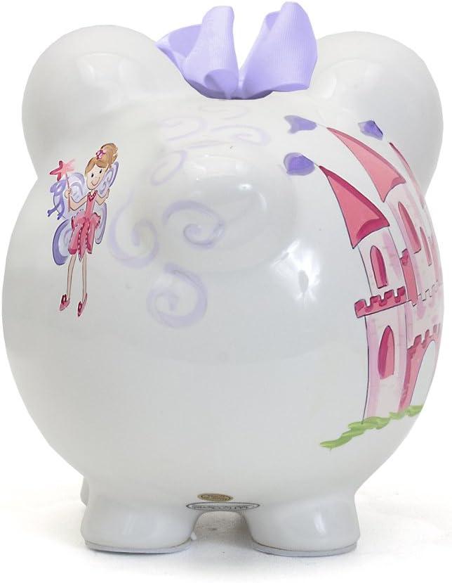 Bank Fancy Fairy Castle Piggy Bank Ceramic Crown Money Saver 36847