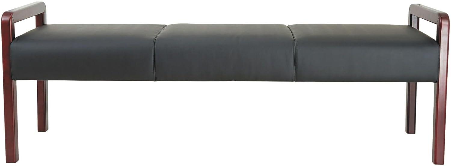 Genuine Leather Upholstered Bench