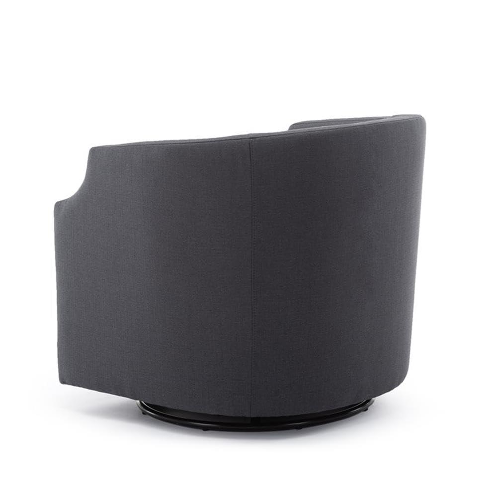 Debbie 77.47cm Wide Polyester Swivel Barrel Chair