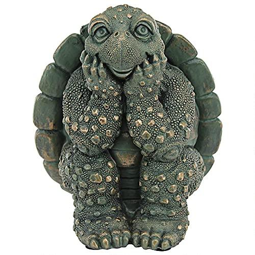 Design Toscano The Thinker Turtle Garden Statue