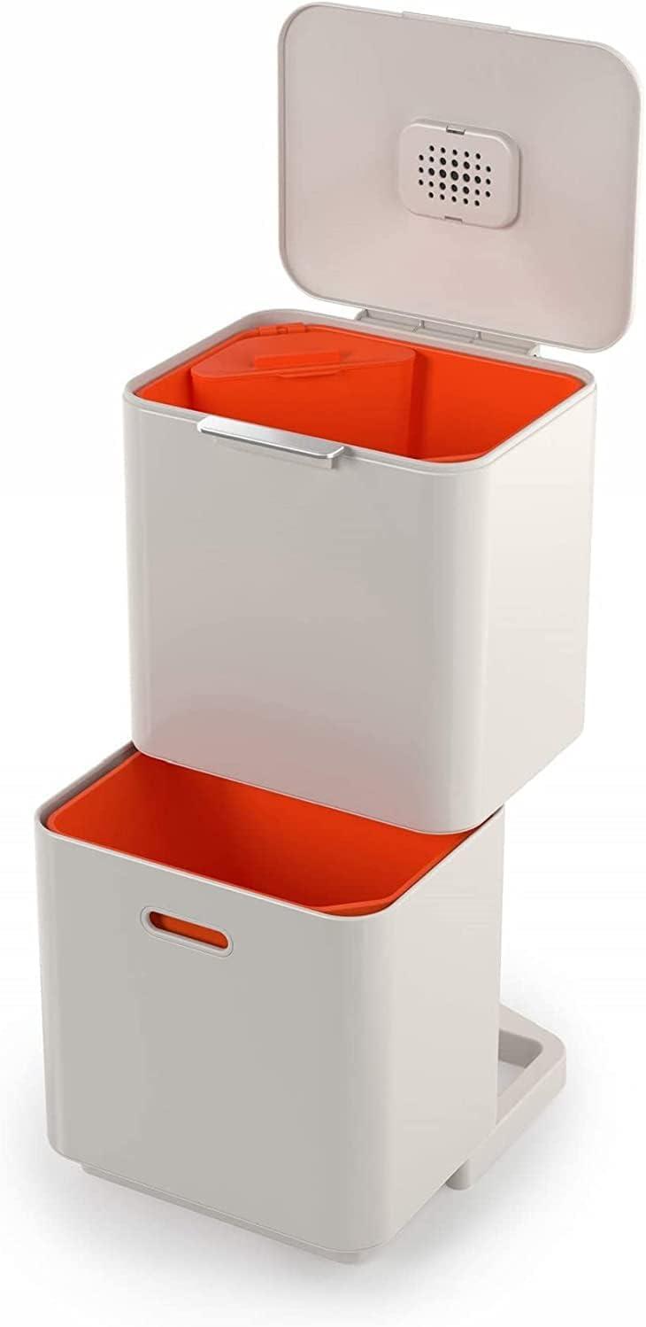 Joseph Joseph Totem Waste & Recycling Dual Kitchen Trash Can