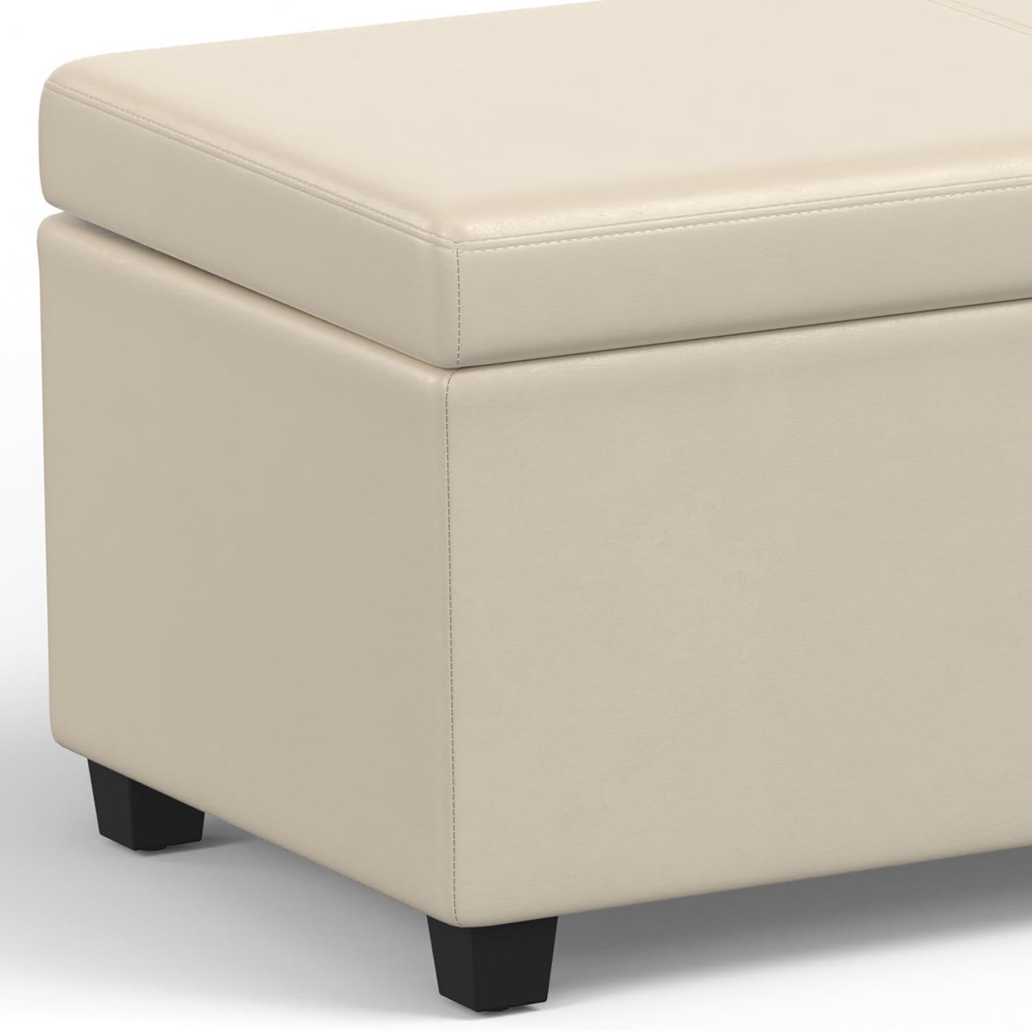 Avalon Faux Leather Upholstered Storage Bench