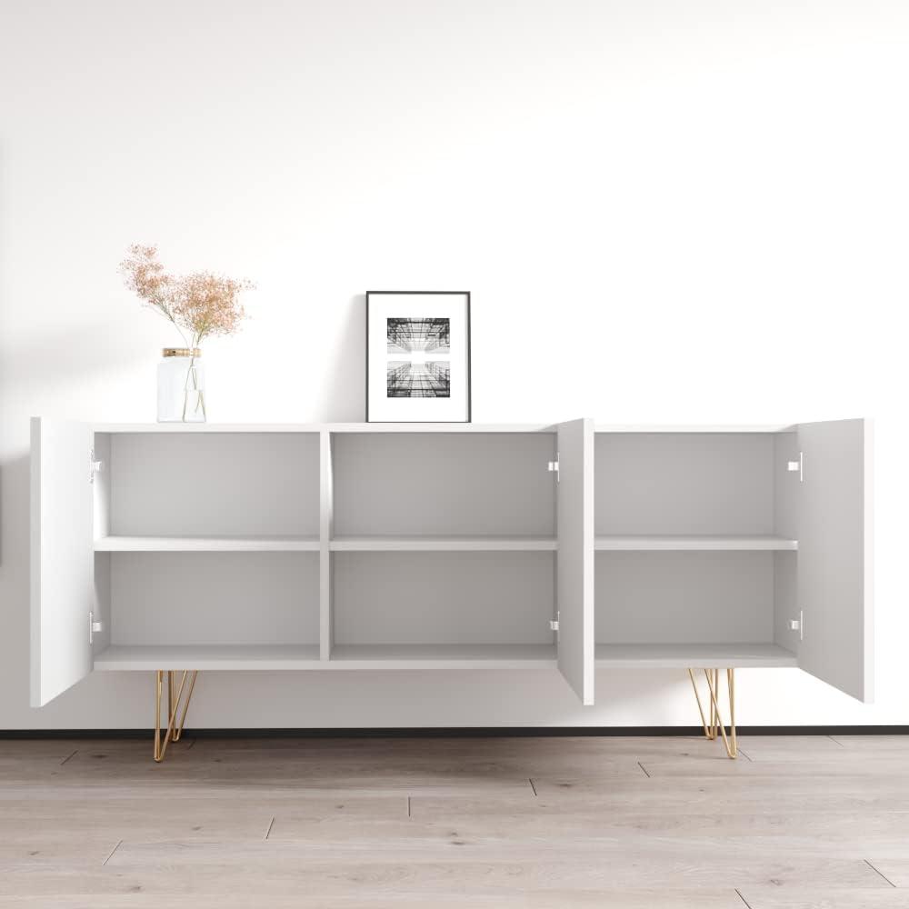 Giza 3D 63" Sideboard - White