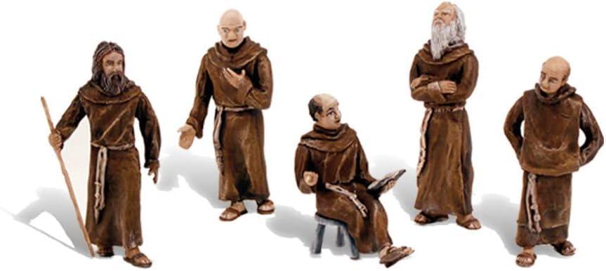 Miniature Friars and Monks Figurine Set for Dioramas