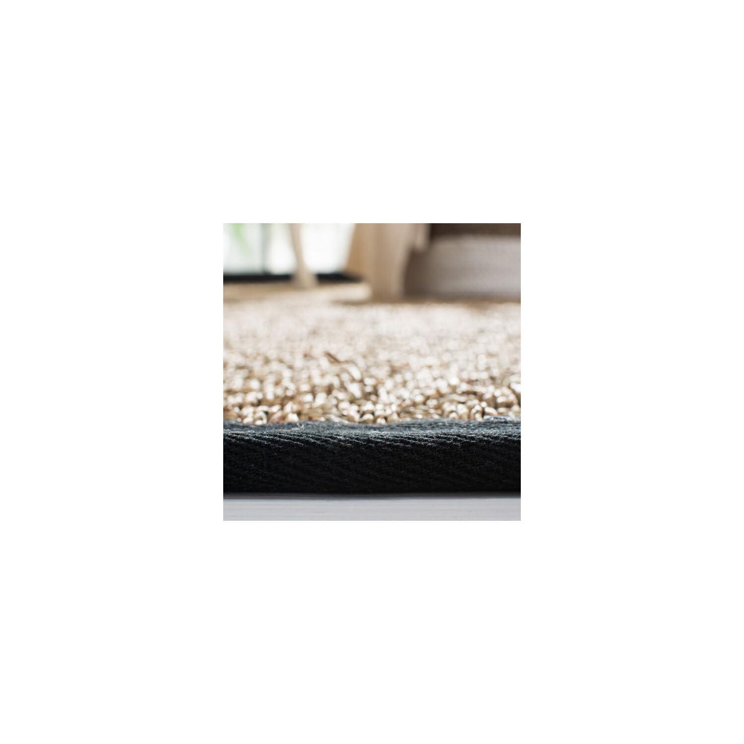 Natural Fiber NF114 Power Loomed Indoor Accent Rug - Natural/Black - 3'x5' - Safavieh