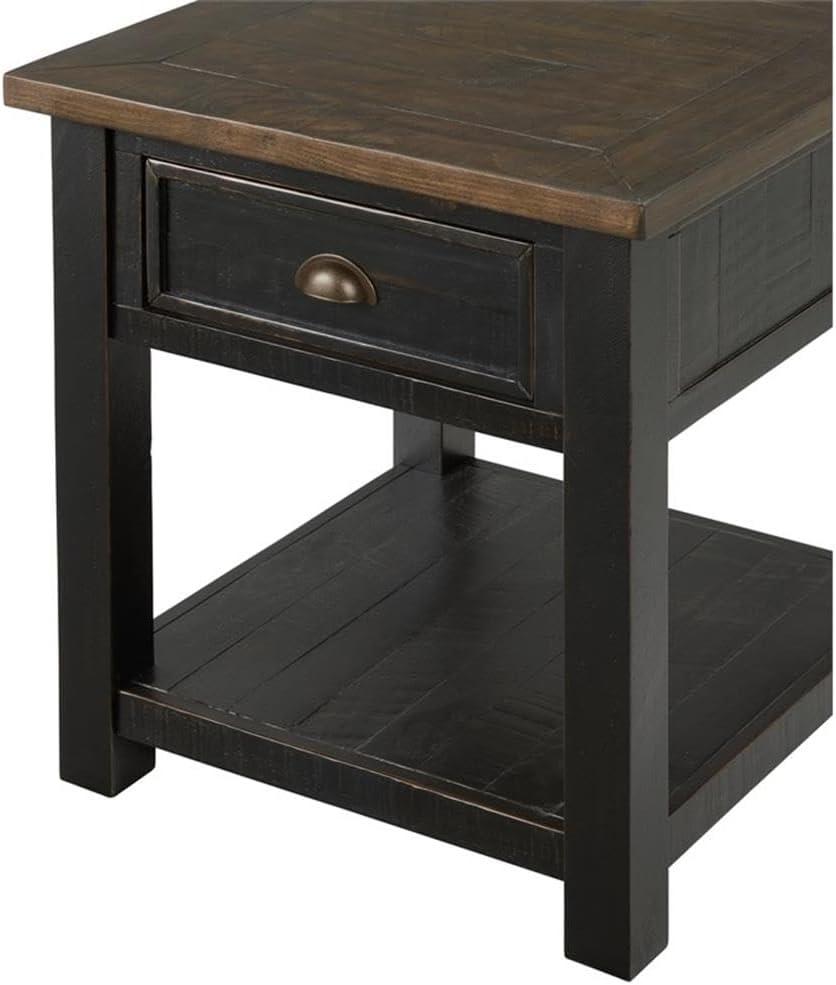 Martin Svensson Home Monterey End Table, Black and Brown
