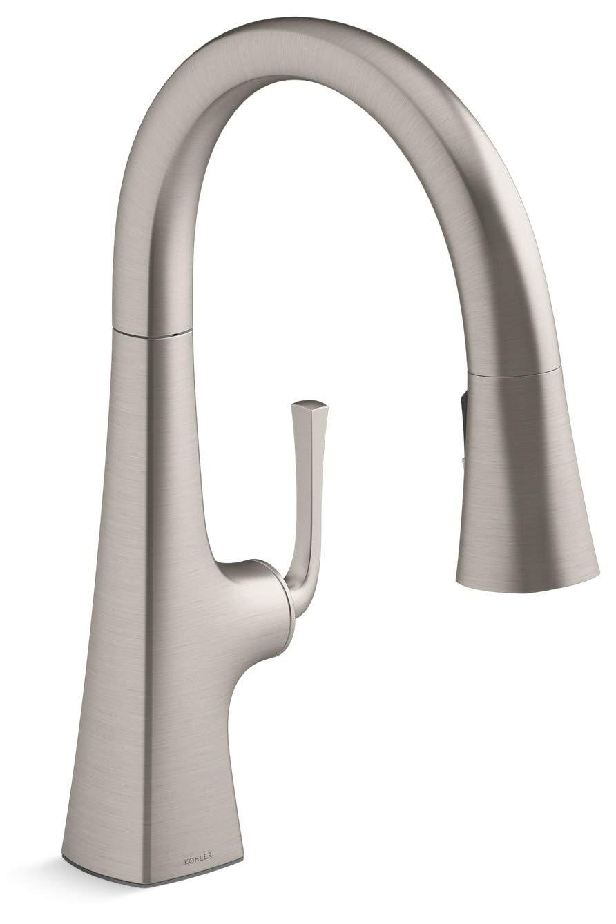 Graze Pull-Down Kitchen Sink Faucet with Three-Function Sprayhead