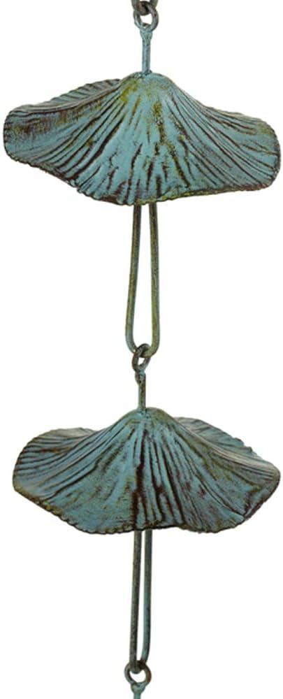 Ganz Large Green Patina Mushroom Rain Chain (144873)