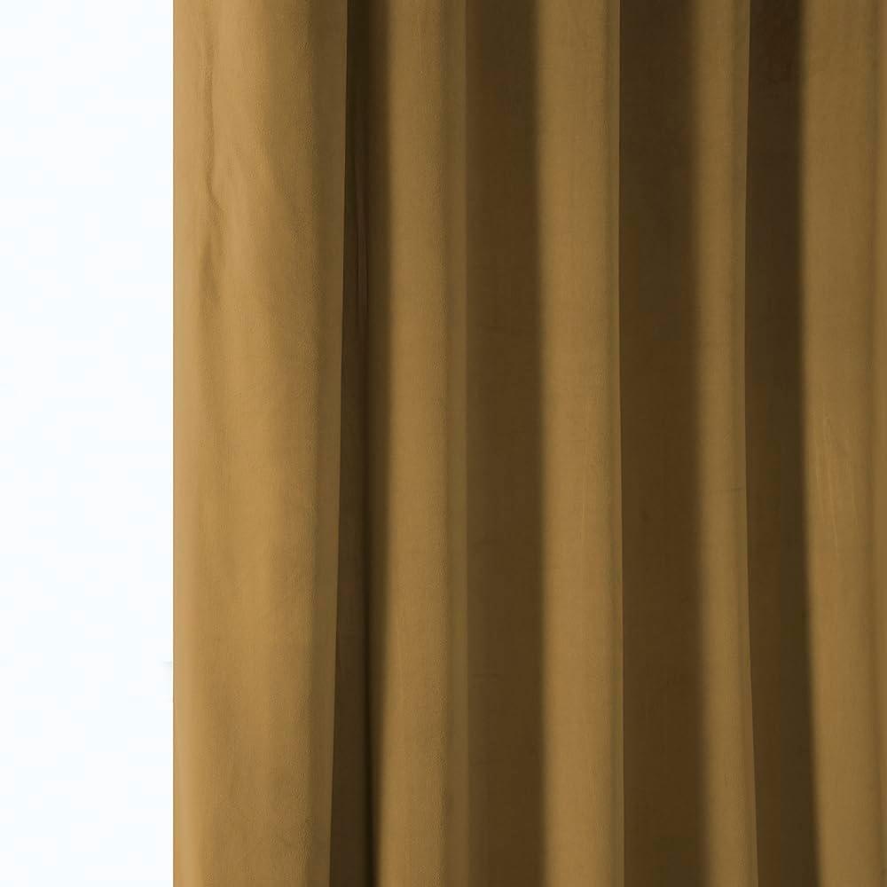 Half Price Drapes Retro Gold Heritage Plush Velvet Room Darkening Curtains (1 Panel), 50W X 96L