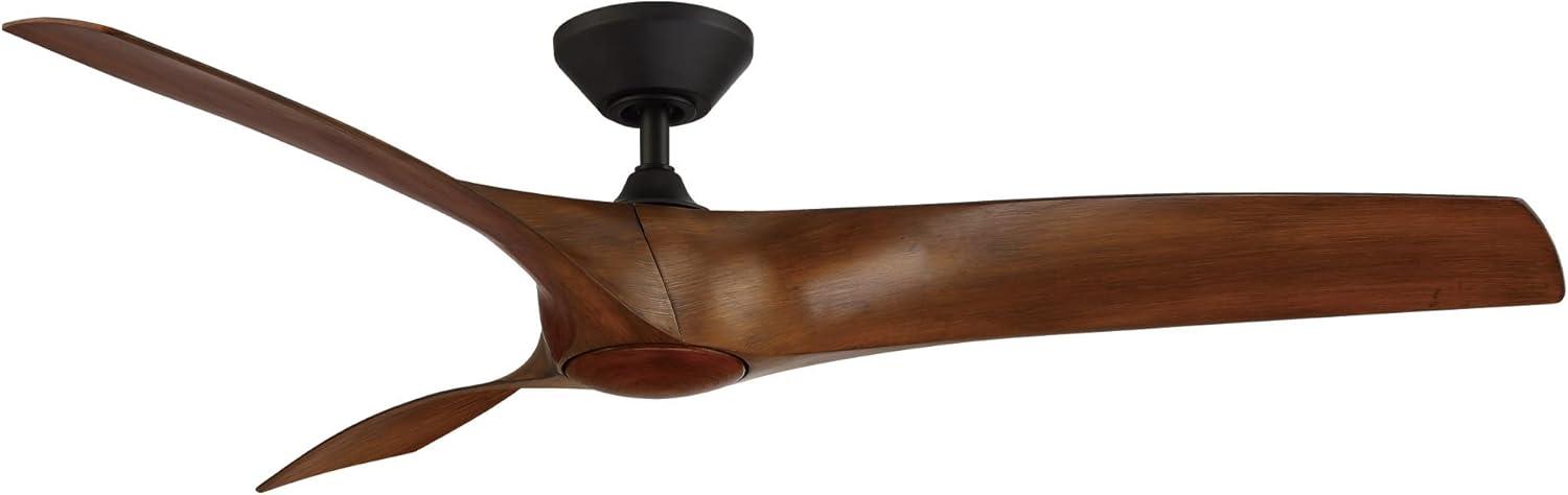 Zephyr 3 - Blade Outdoor/Indoor Smart Ceiling Fan with 2700K-3000K-4000K-5000K Selectable LED Light Kit and Remote Control Included