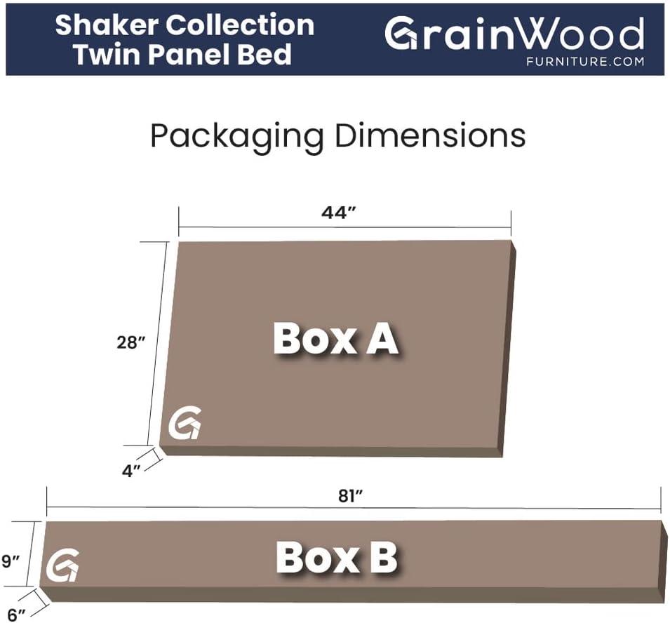 Shaker Solid Wood Panel Bed