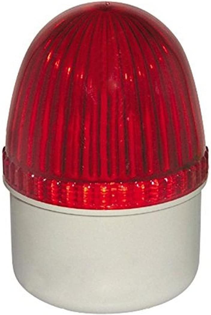 Red and White Small Alarm Flash Lamp Siren for Gates