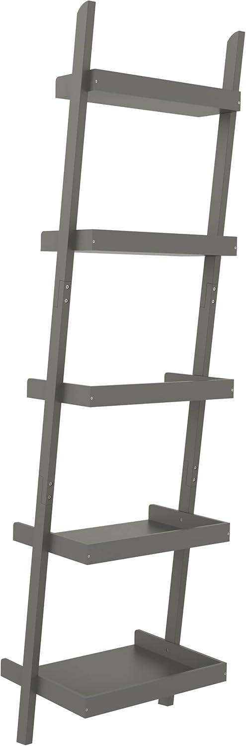 Lado 5-Tier 67" H x 18" W Wood Leaning Ladder Bookcase