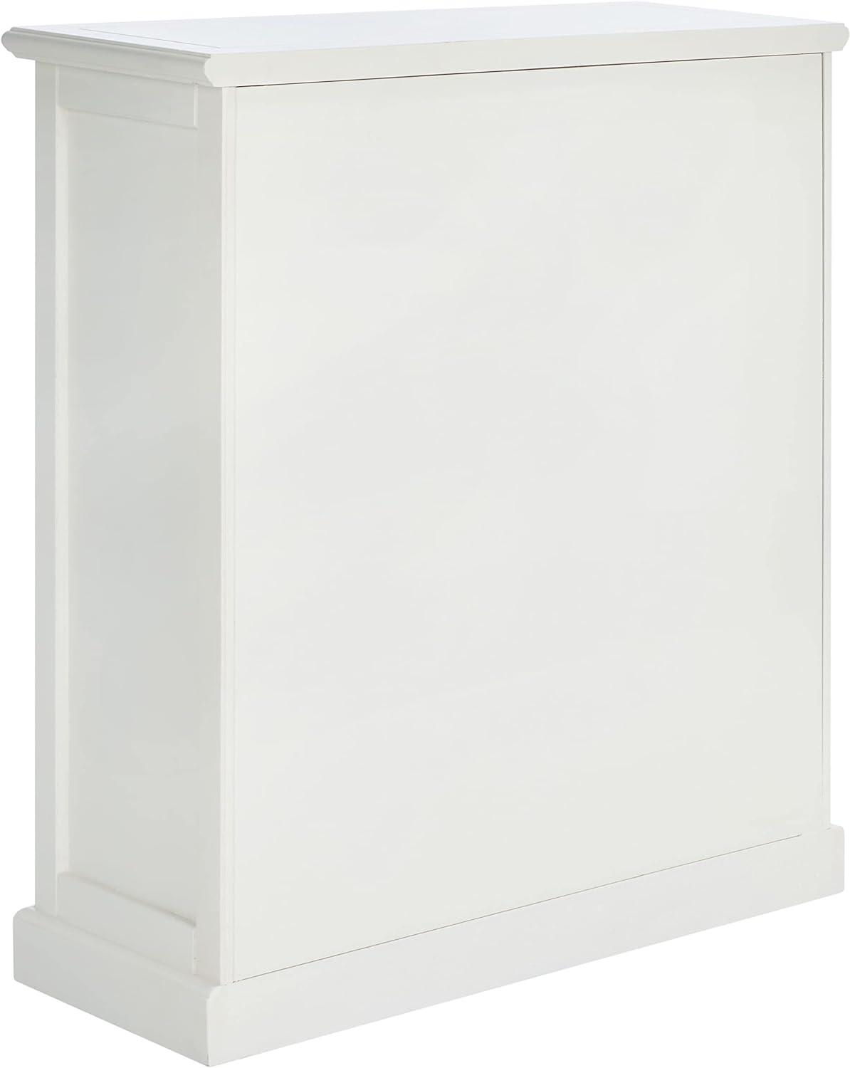 Maralah 25'' White Transitional 5-Shelf Bookcase