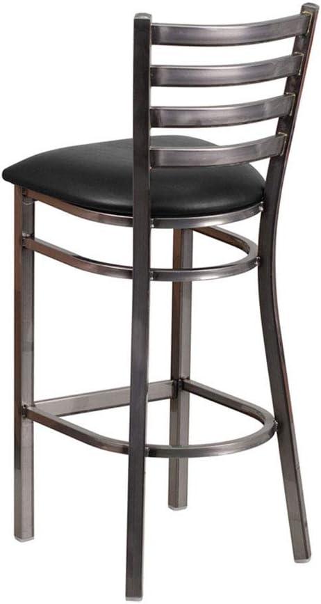 Flash Furniture Brixton Hercules Series Ladder Back Metal Restaurant Barstools